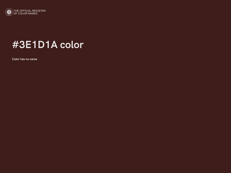 #3E1D1A color image