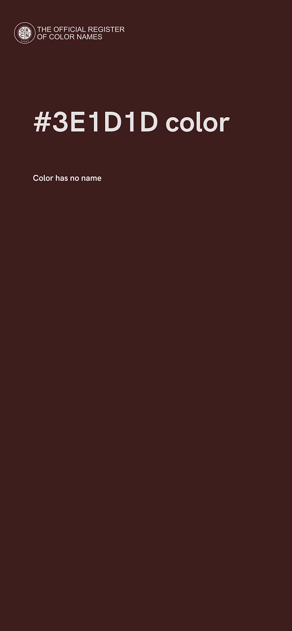 #3E1D1D color image