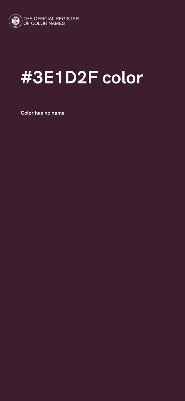 #3E1D2F color image