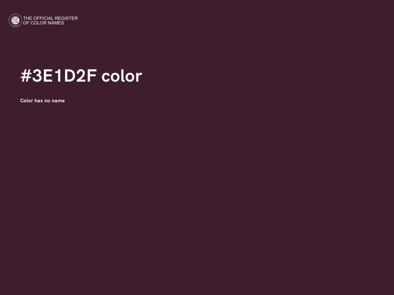 #3E1D2F color image