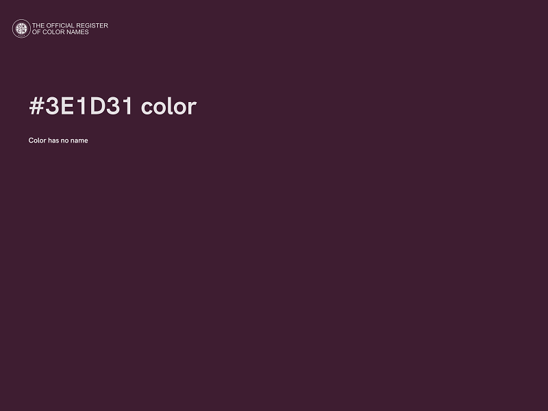 #3E1D31 color image