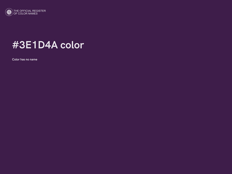 #3E1D4A color image