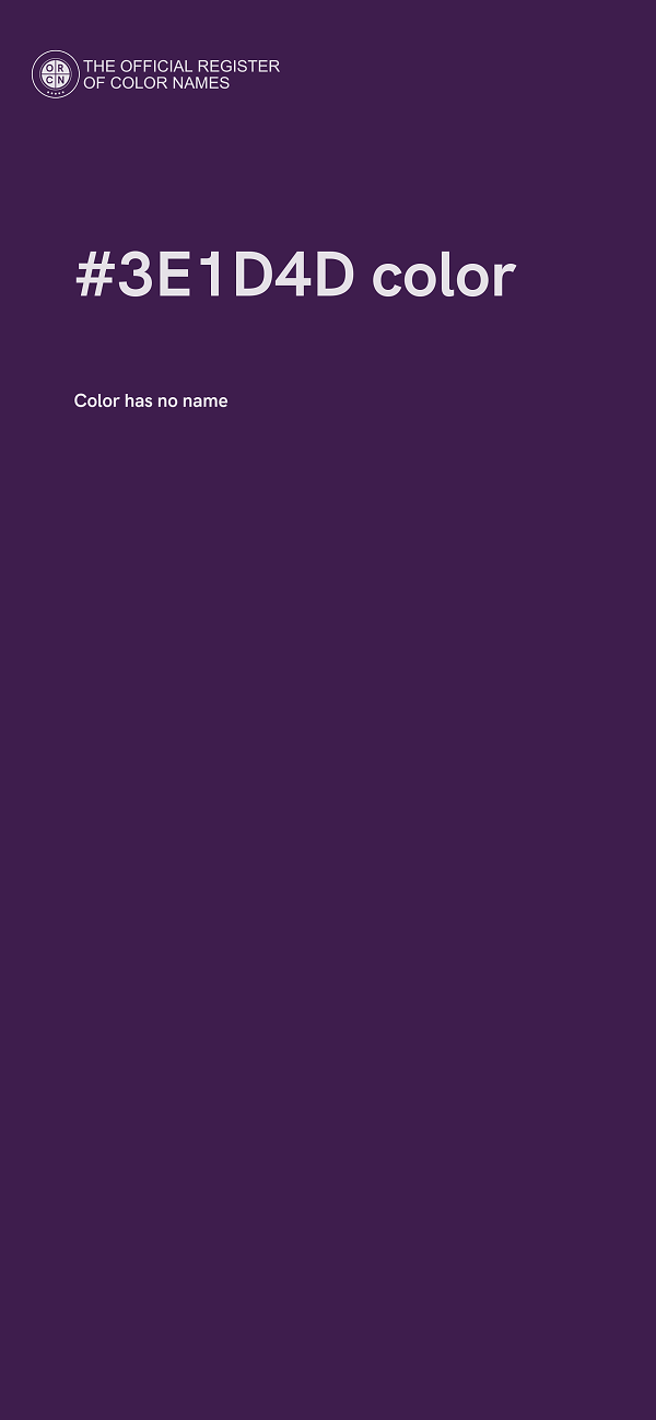 #3E1D4D color image