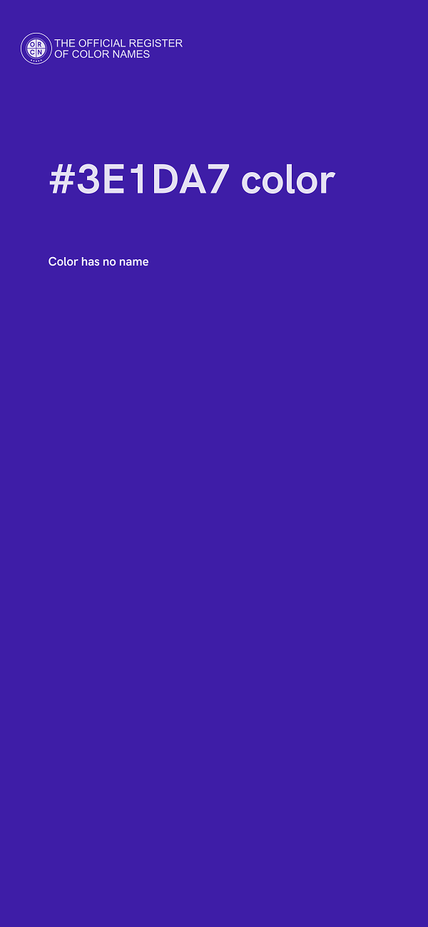 #3E1DA7 color image