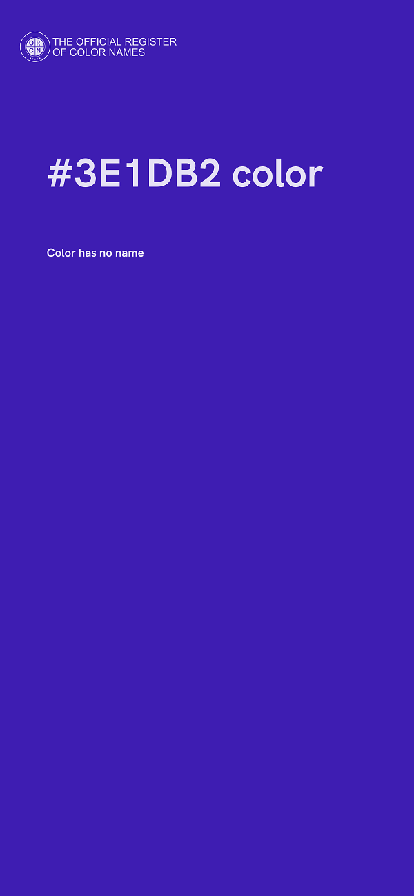 #3E1DB2 color image