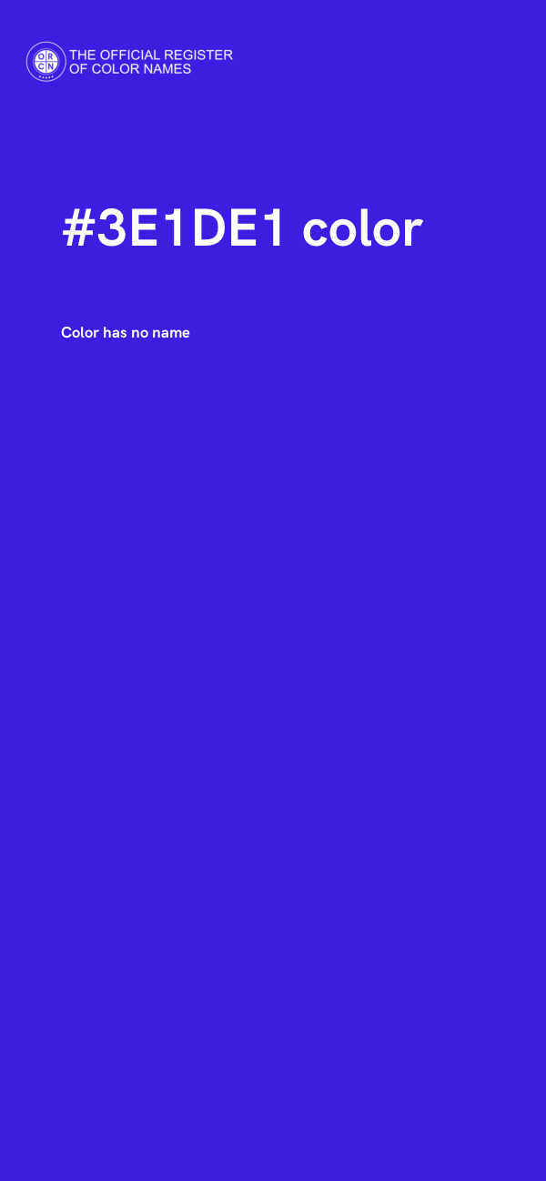 #3E1DE1 color image