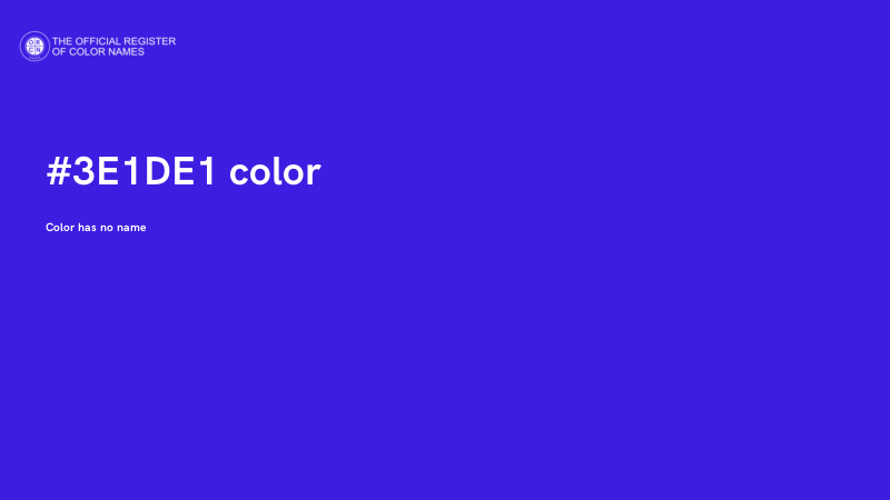 #3E1DE1 color image