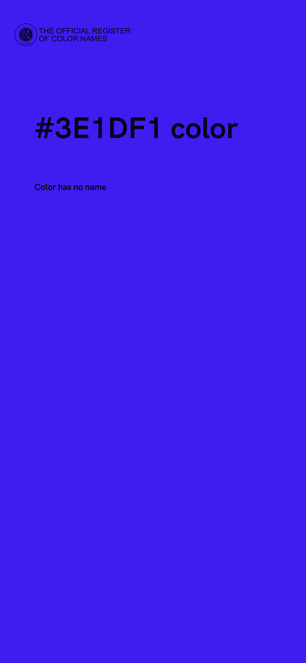 #3E1DF1 color image