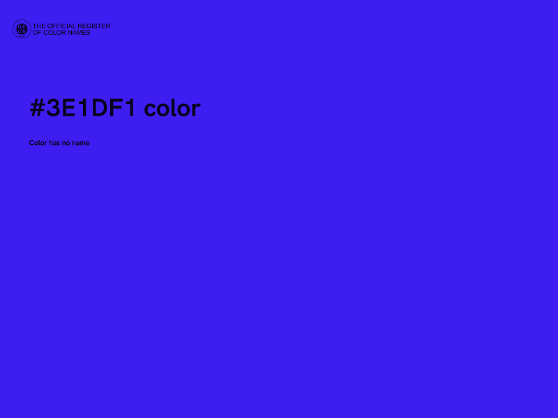 #3E1DF1 color image