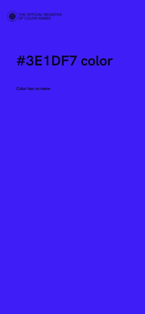 #3E1DF7 color image