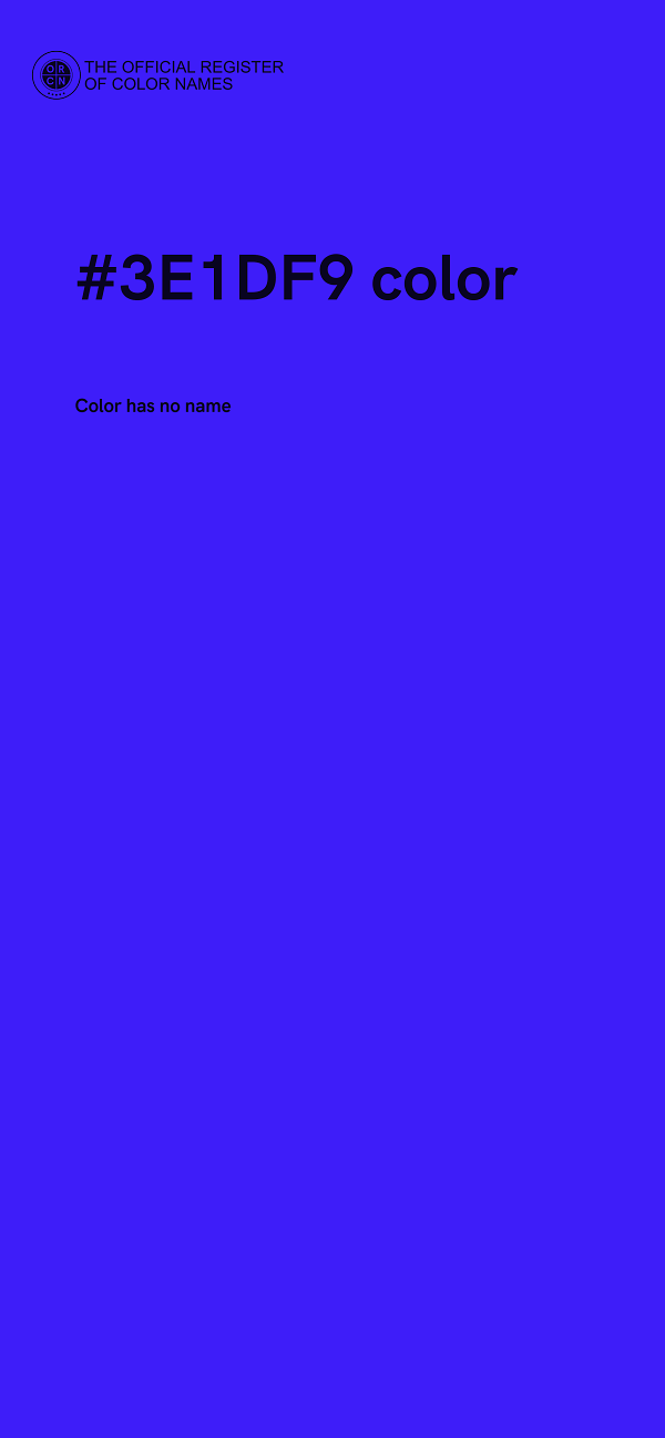 #3E1DF9 color image