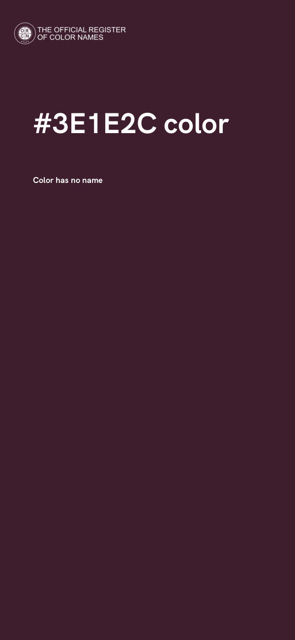 #3E1E2C color image