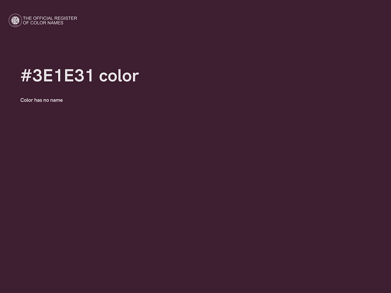 #3E1E31 color image