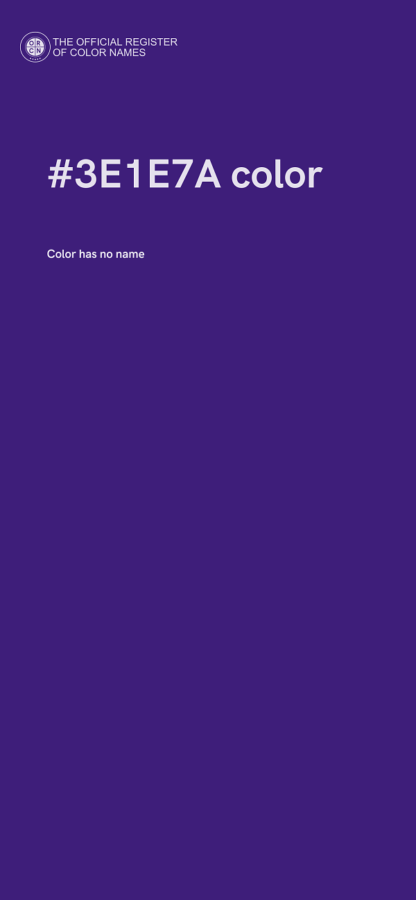 #3E1E7A color image
