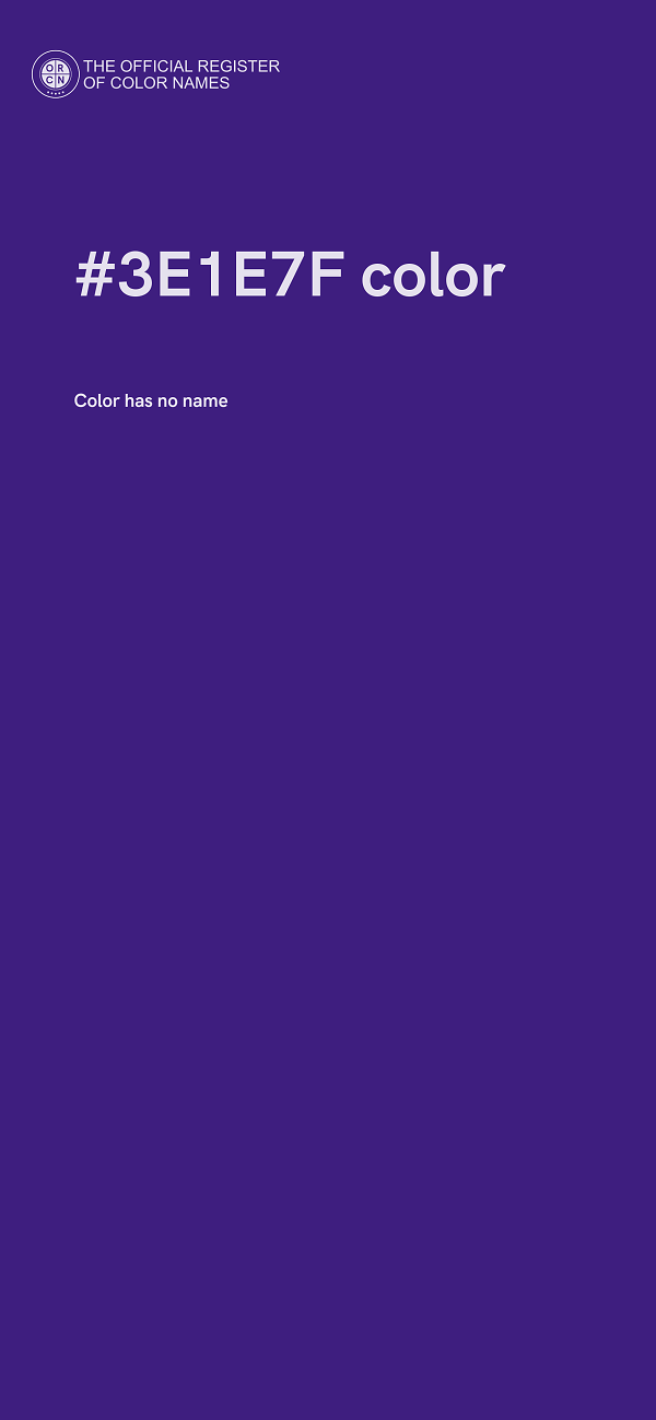 #3E1E7F color image