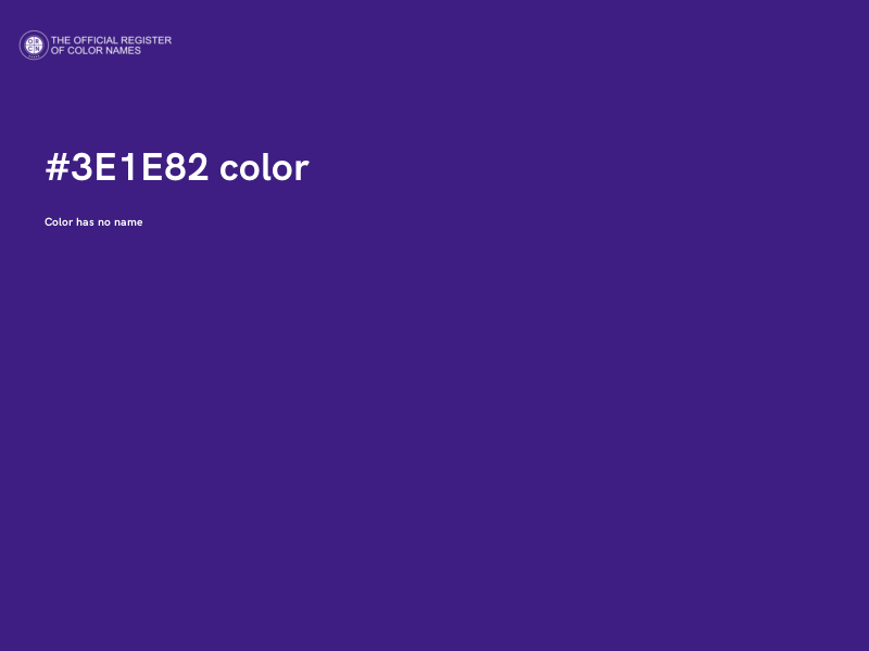 #3E1E82 color image