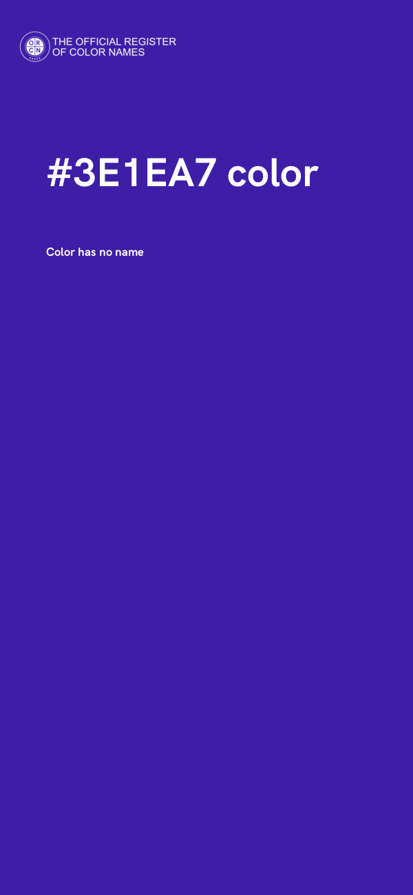 #3E1EA7 color image