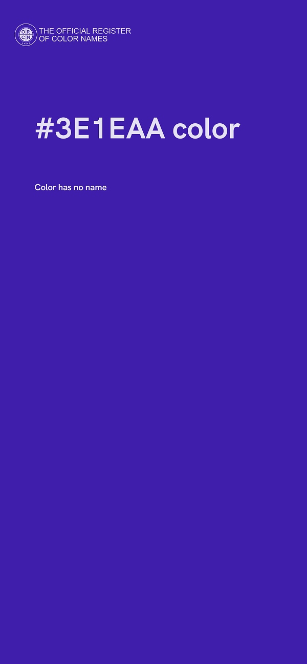 #3E1EAA color image