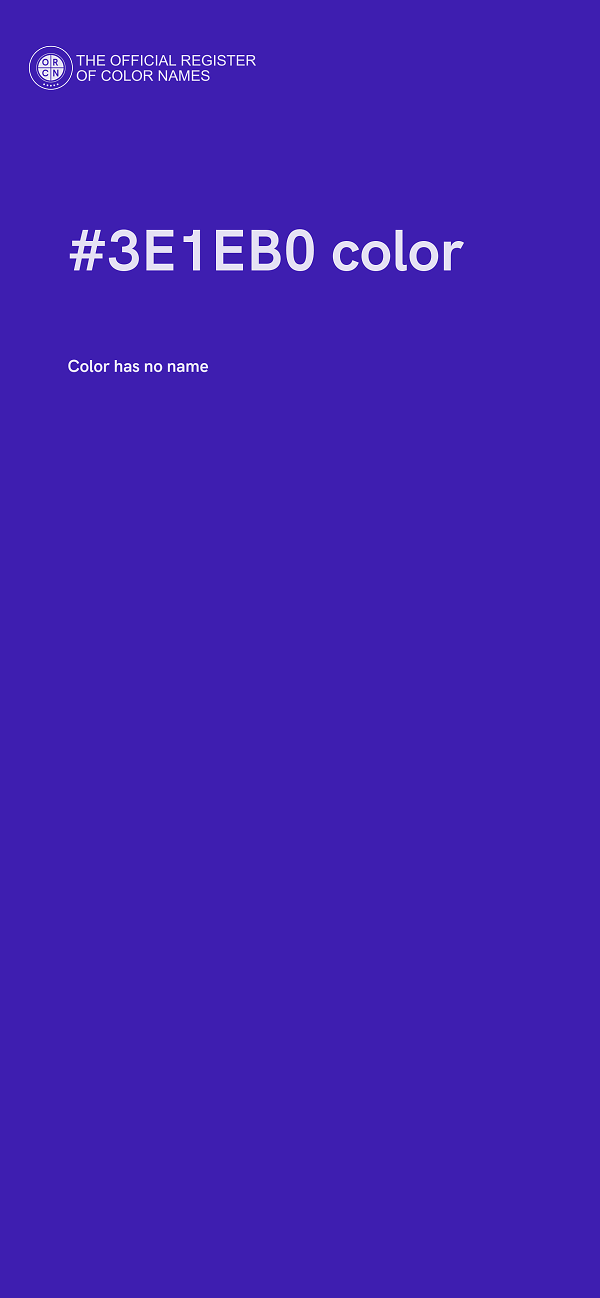 #3E1EB0 color image