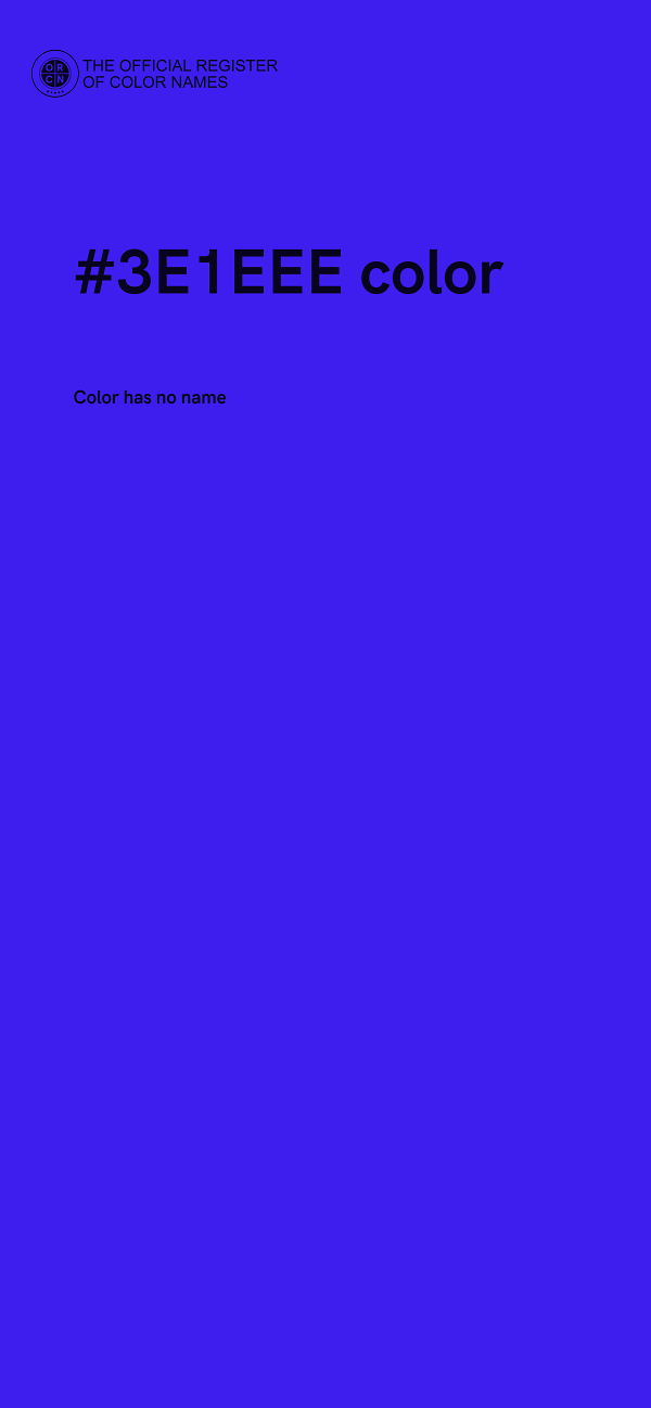 #3E1EEE color image