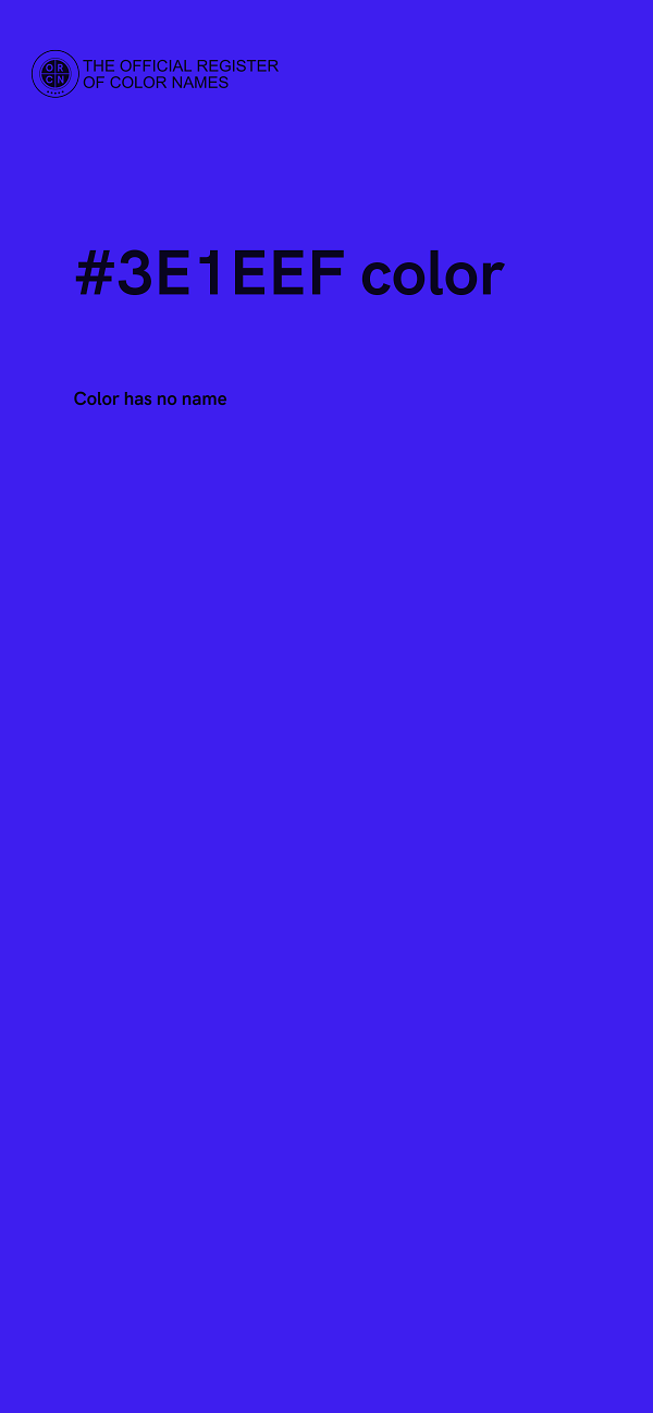 #3E1EEF color image