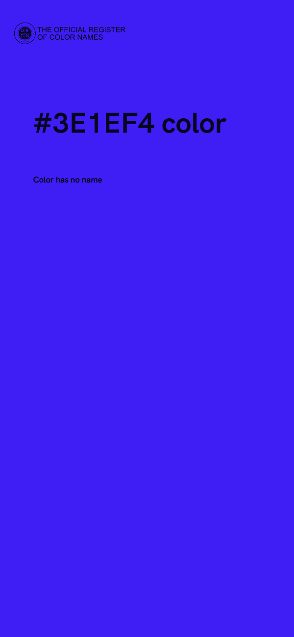 #3E1EF4 color image