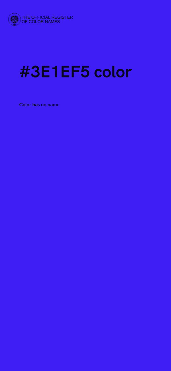 #3E1EF5 color image