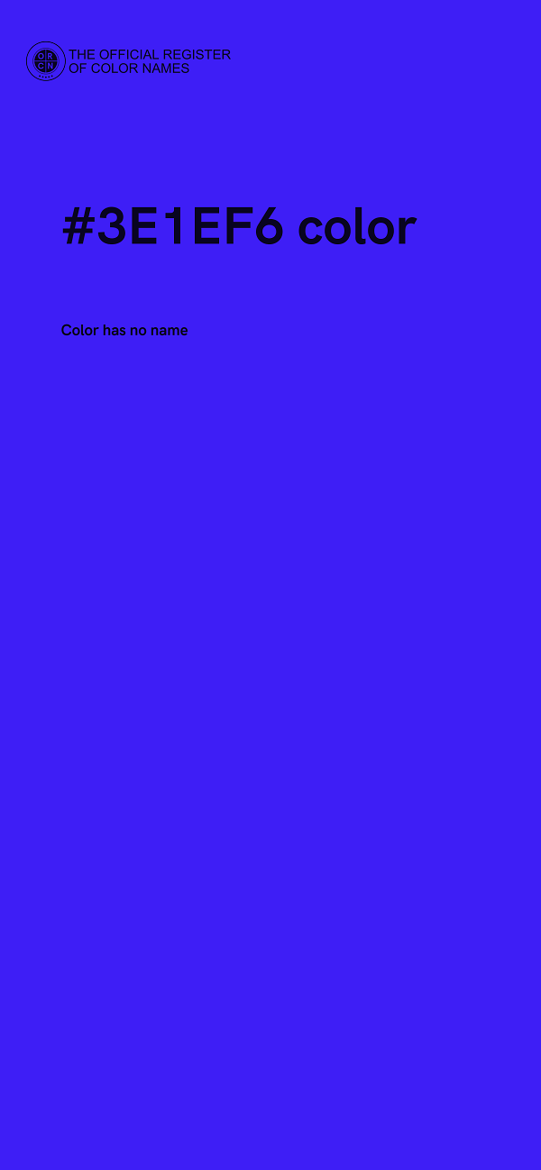 #3E1EF6 color image