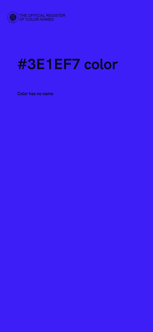 #3E1EF7 color image