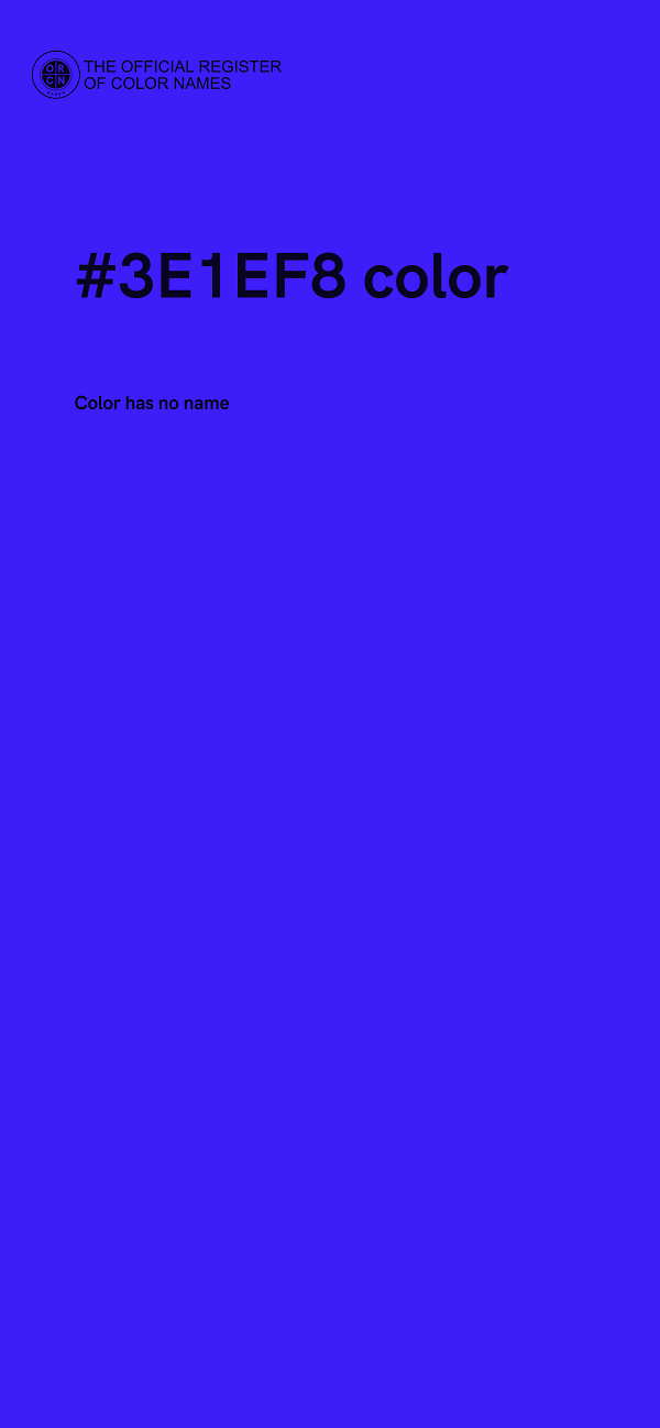 #3E1EF8 color image