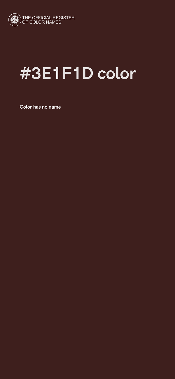 #3E1F1D color image