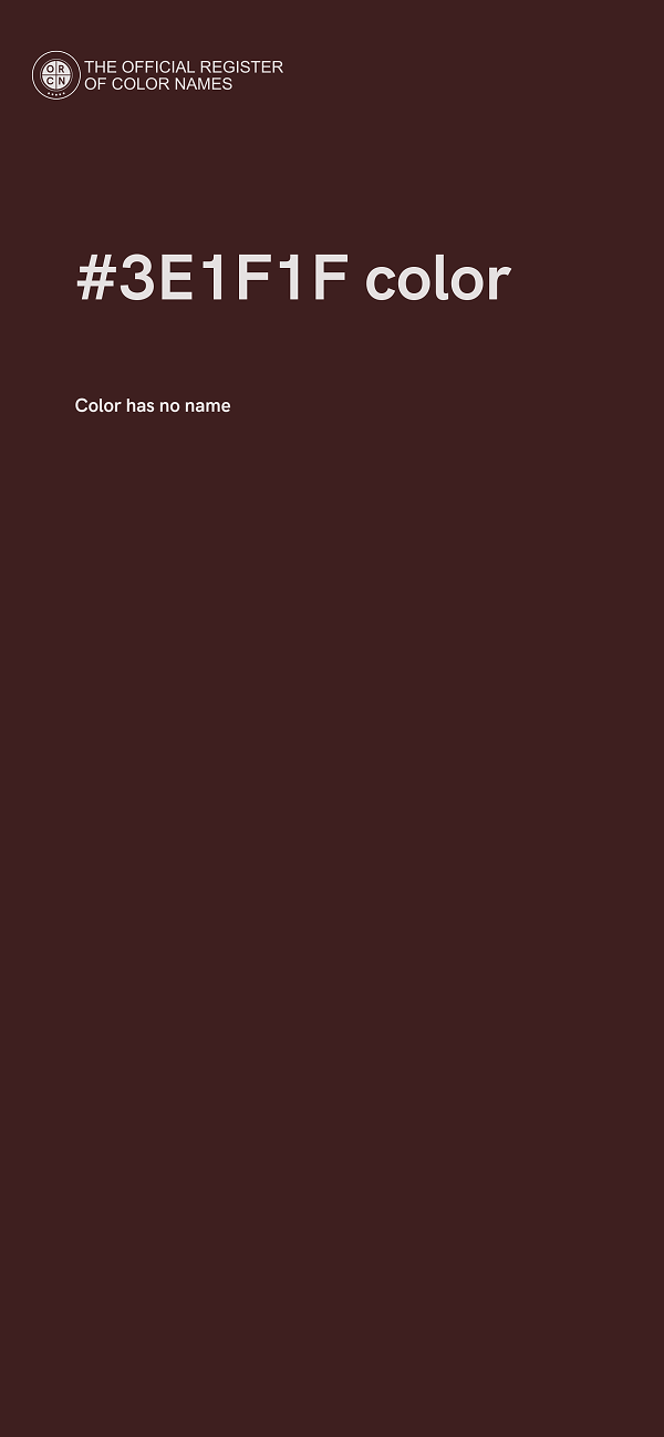 #3E1F1F color image