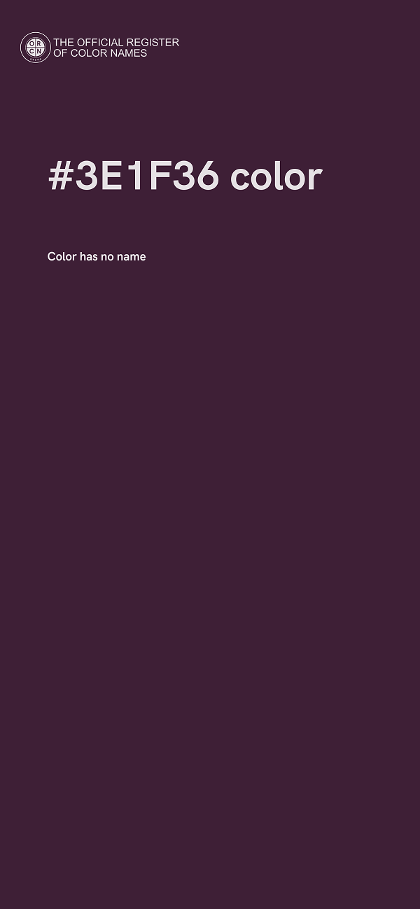 #3E1F36 color image