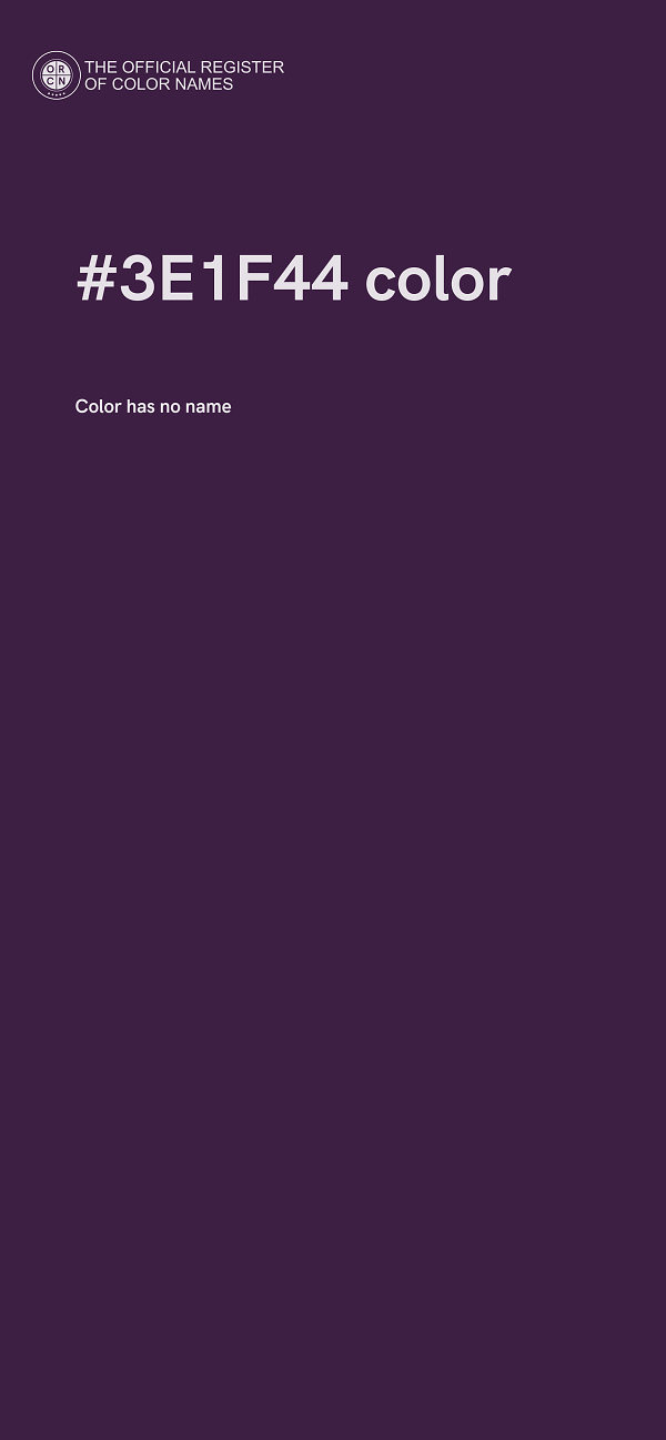 #3E1F44 color image