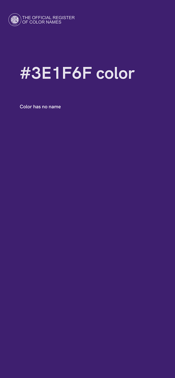 #3E1F6F color image