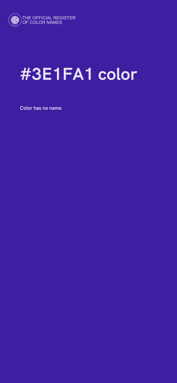 #3E1FA1 color image