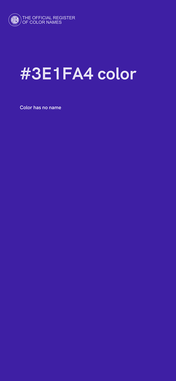 #3E1FA4 color image
