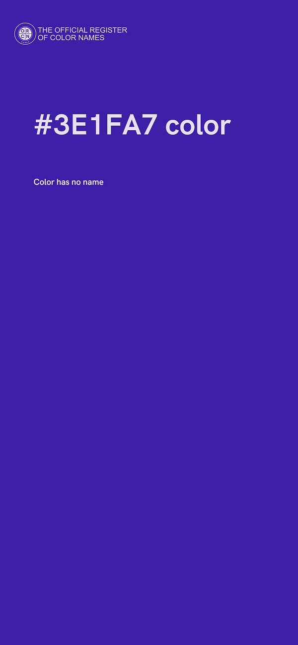 #3E1FA7 color image