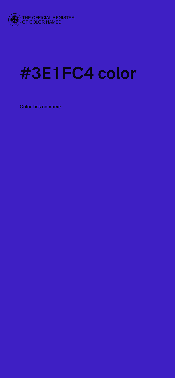 #3E1FC4 color image