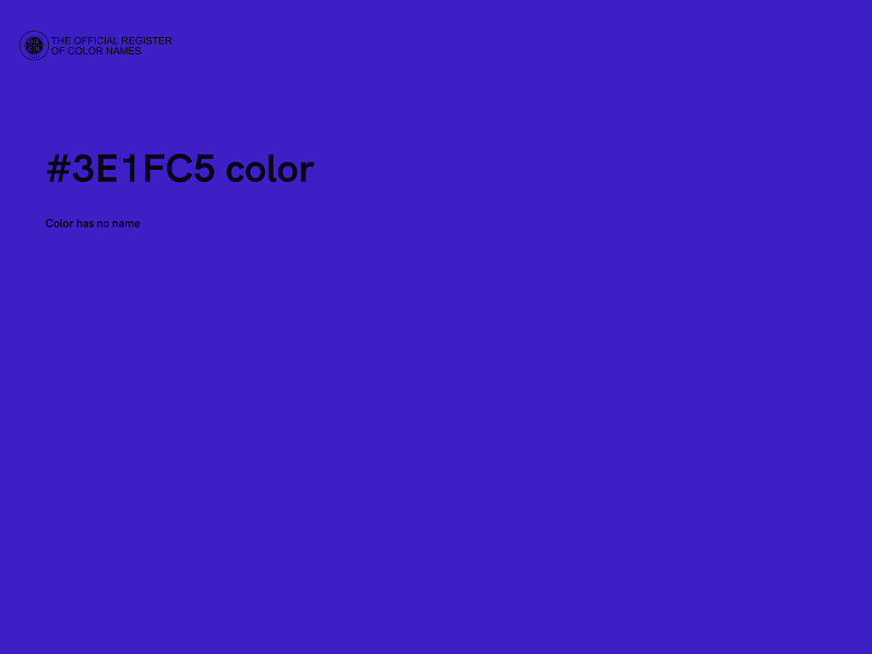 #3E1FC5 color image