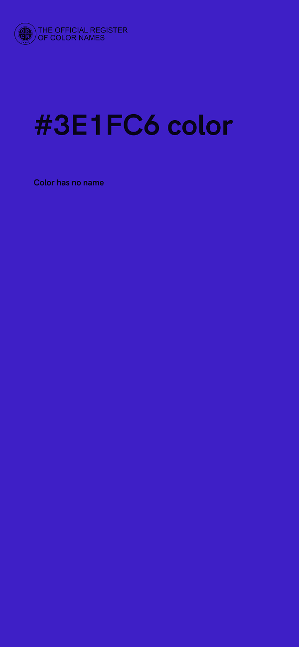 #3E1FC6 color image