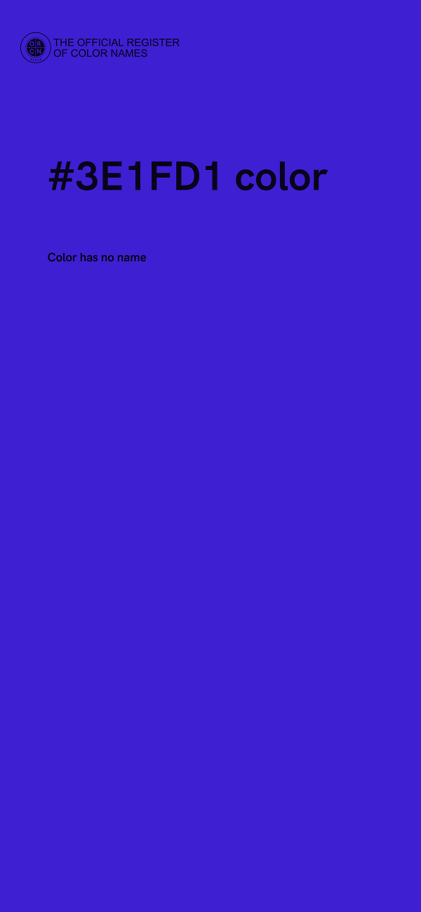 #3E1FD1 color image