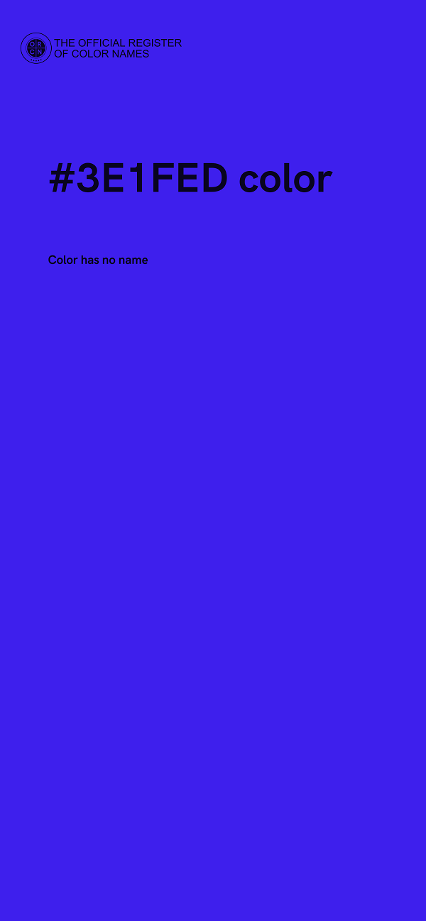 #3E1FED color image