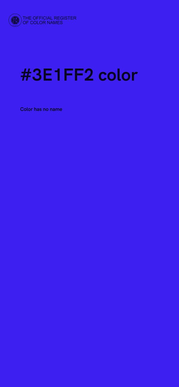 #3E1FF2 color image