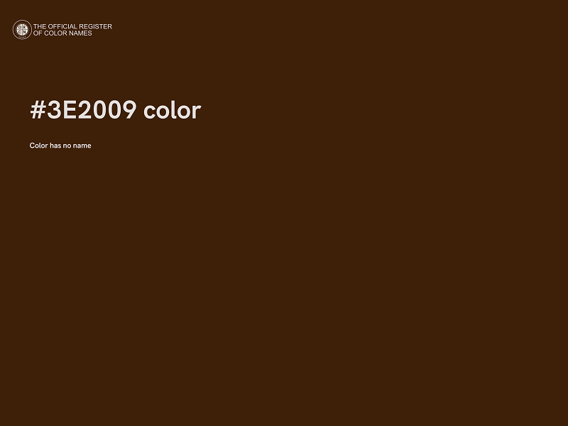 #3E2009 color image