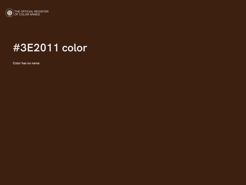 #3E2011 color image