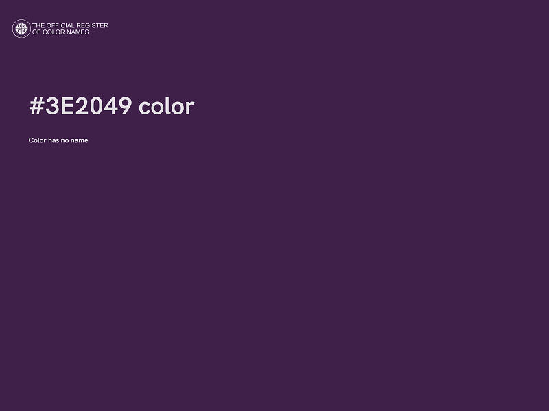 #3E2049 color image