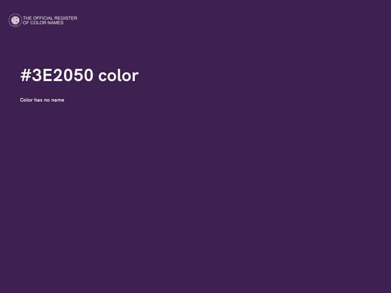 #3E2050 color image