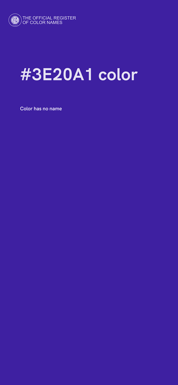 #3E20A1 color image