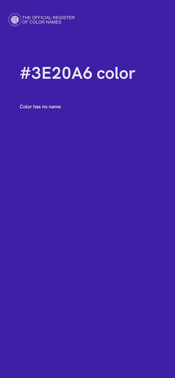 #3E20A6 color image